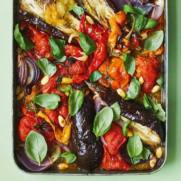 Escalivada: paprika’s, aubergines & tomaten