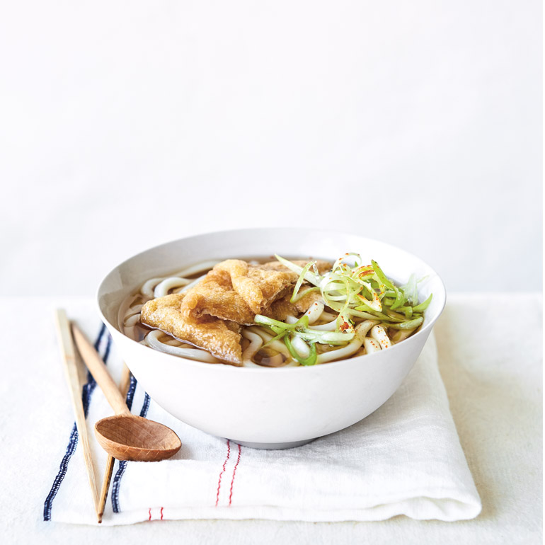 Udon met gebakken tofu