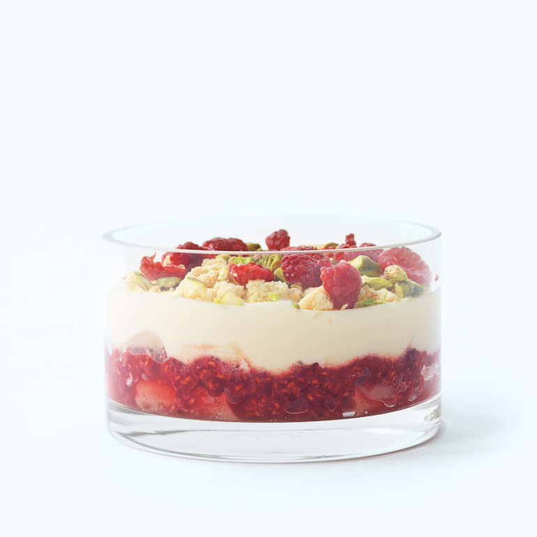 Frambozen tiramisu met pistachenoten