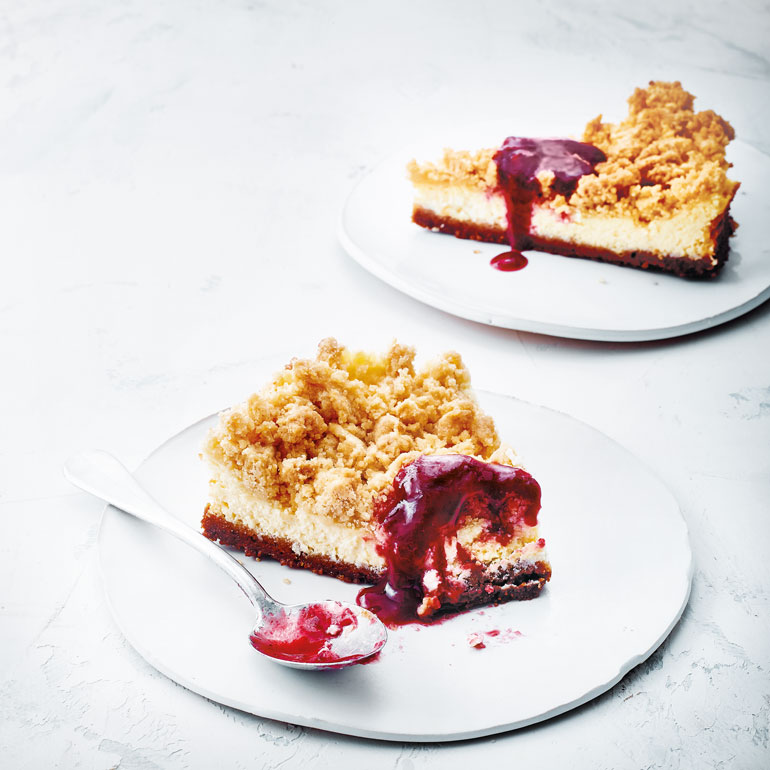 Cheesecake met speculaasbodem