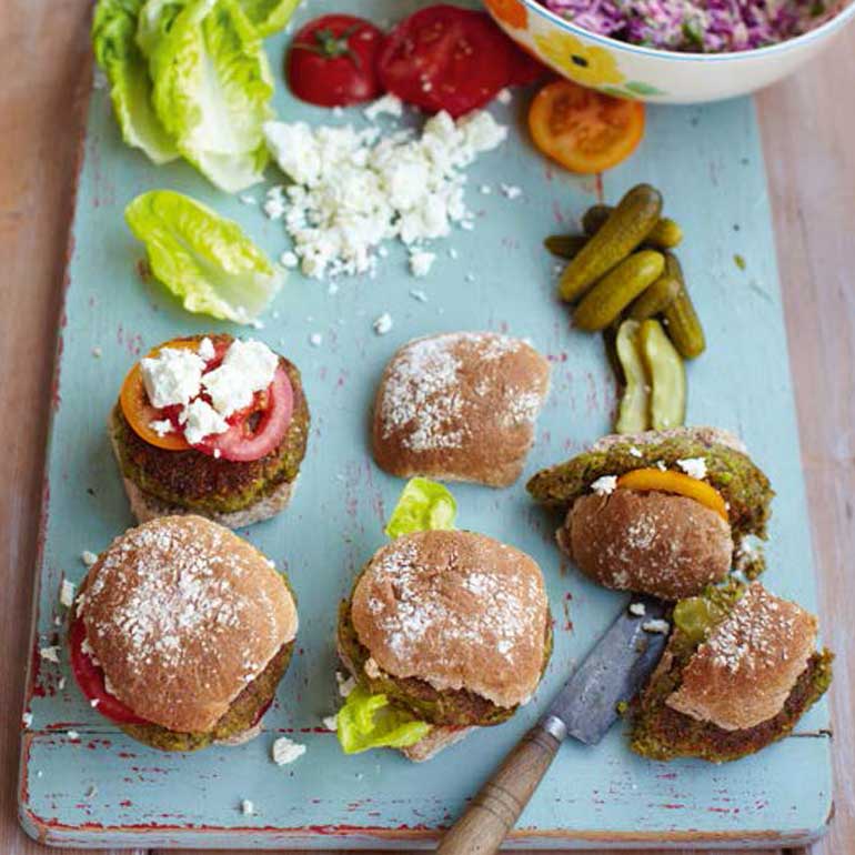 toonhoogte Diverse Ook Vegetarische hamburger van Jamie Oliver