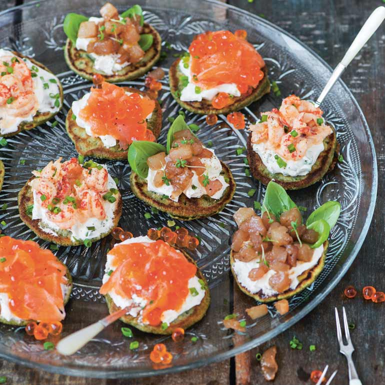 Blini’s met tonijn & zalm