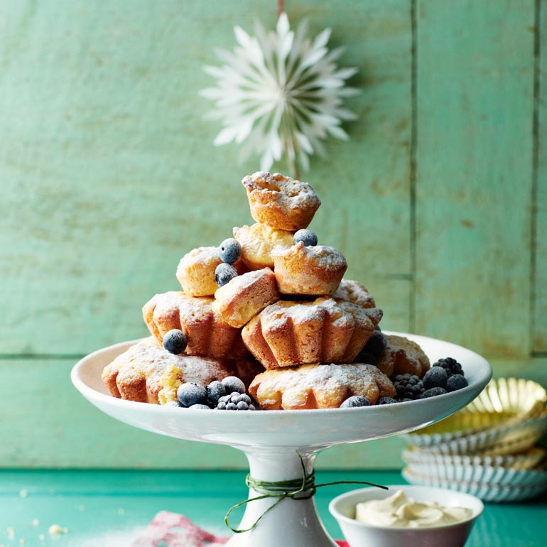 Citroen-ricotta cakejes met amandelen