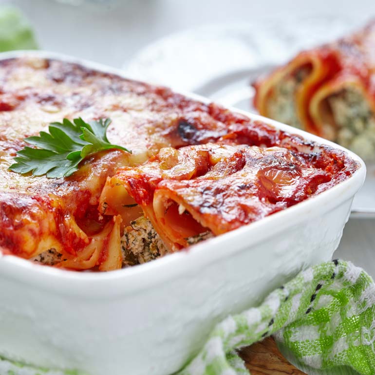 Cannelloni met spinazie & ricotta