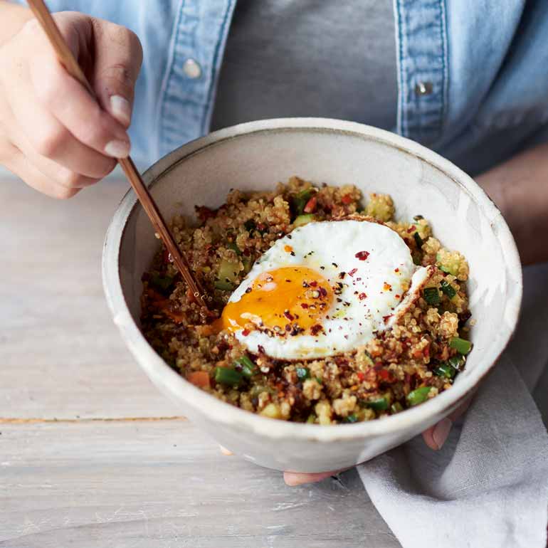 Chinese gebakken quinoa