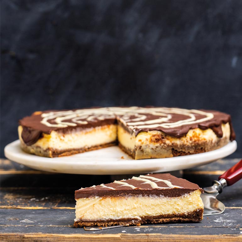 Chocolade-cheesecake