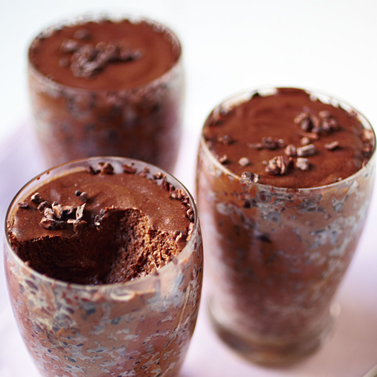 Chocolademousse met cacaonibs