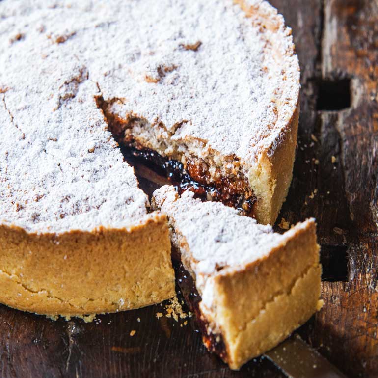 Crostata met amaretti