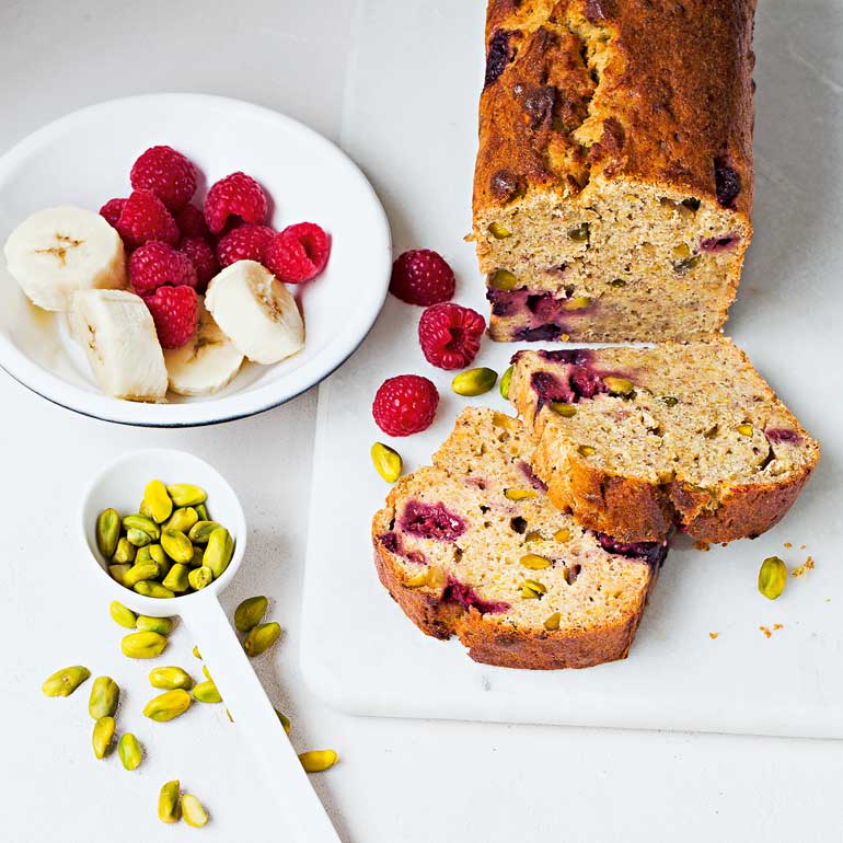 Bananabread Framboos & Pistache