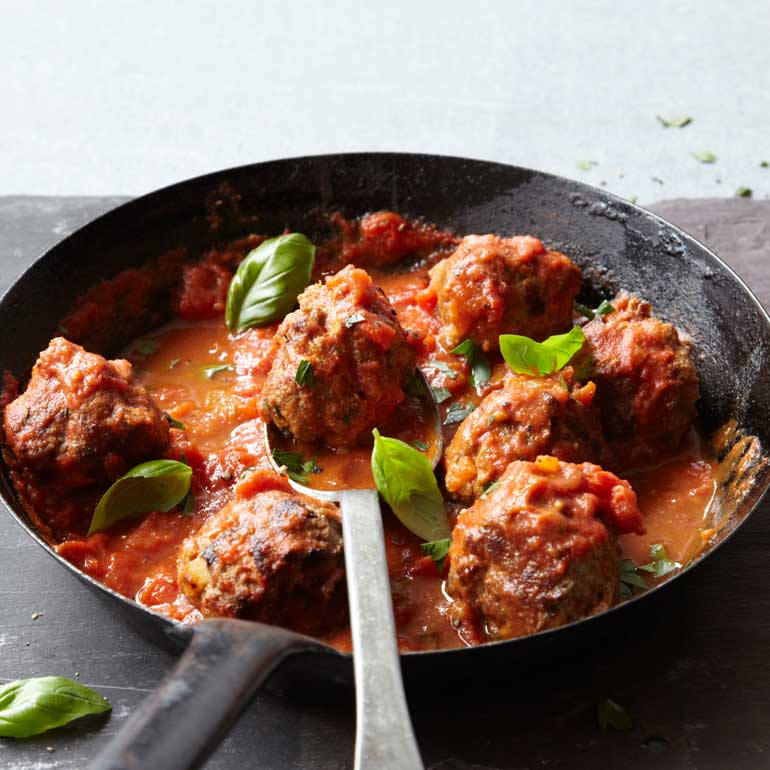 Gehaktballetjes in tomatensaus