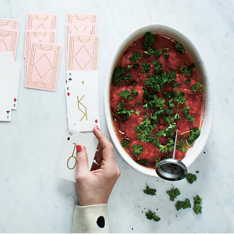 Kabeljauw uit de oven met tomatensaus