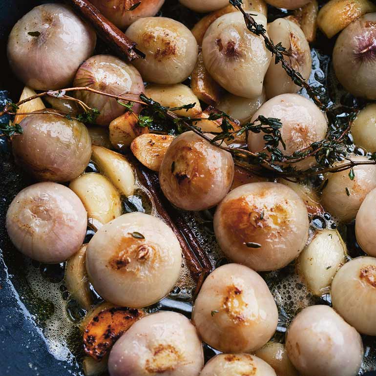 Paddenstoelen met ricotta & sjalotten