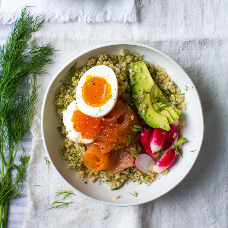 Quinoa-ontbijtbowl