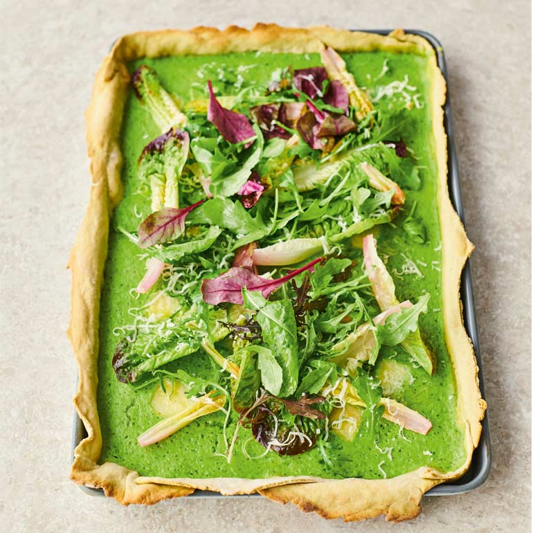 Quiche van avocadodeeg