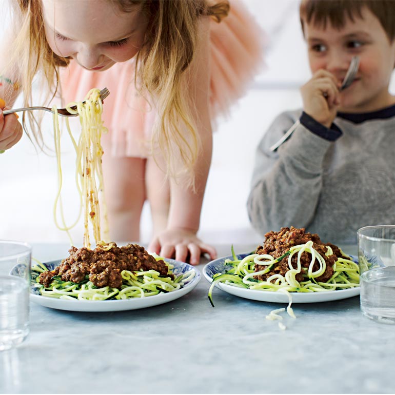 Vegetarische courgetti