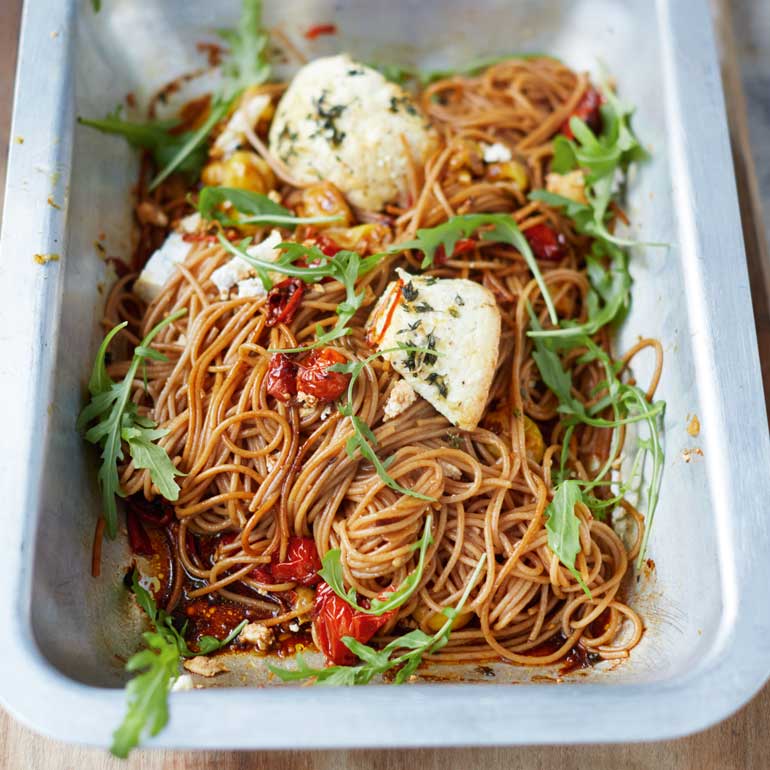 Spaghetti met tomaatjes en ricotta