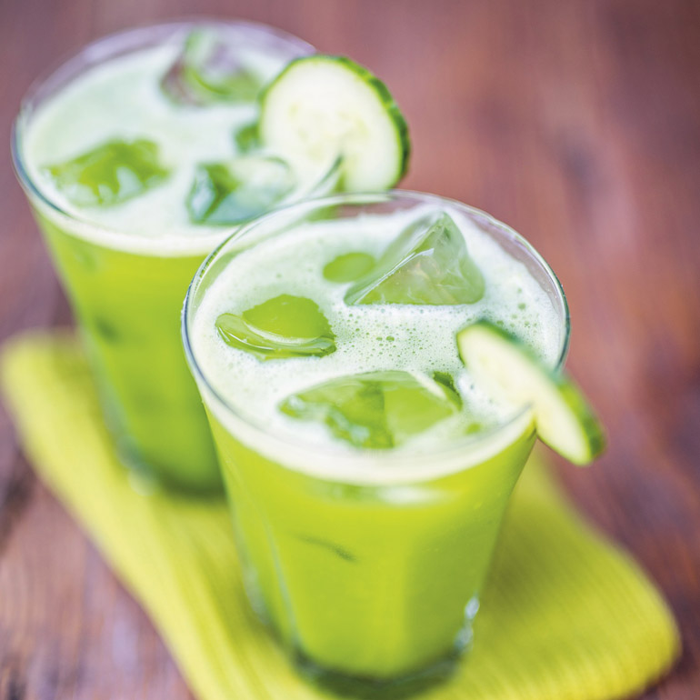 Stralend groen smoothie