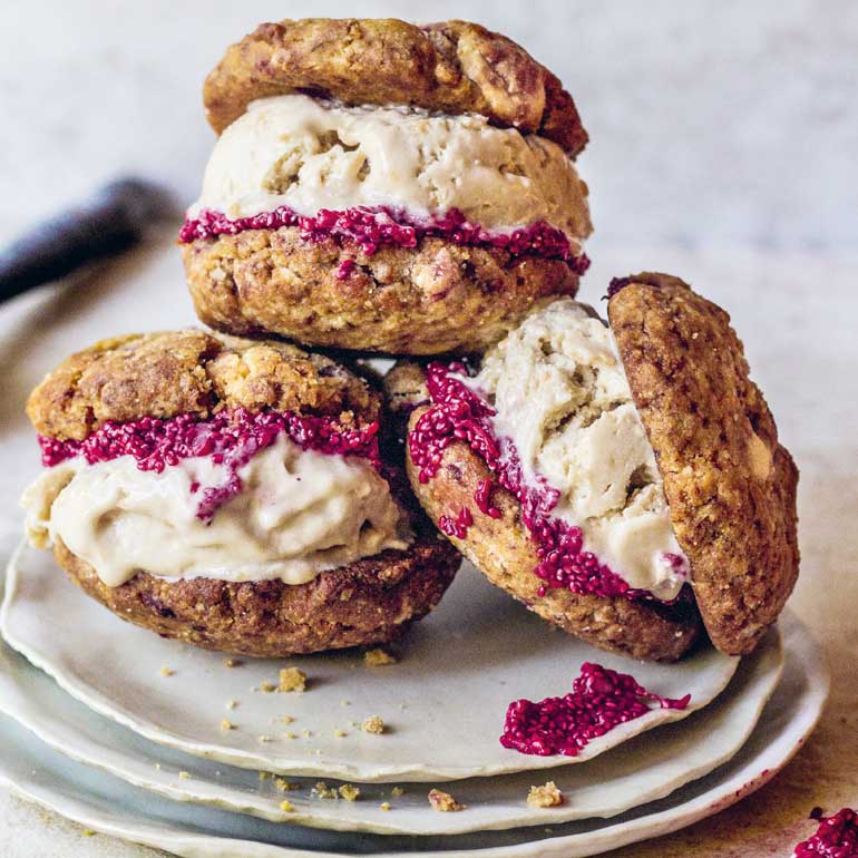 Koekjes met framboos & witte chocolade