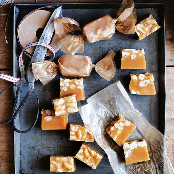 Zachte karamel met gezouten pinda’s