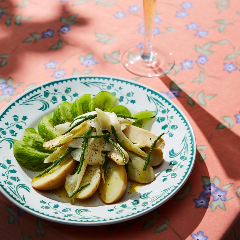 Asperge, venkel, zeekraal & aardappel