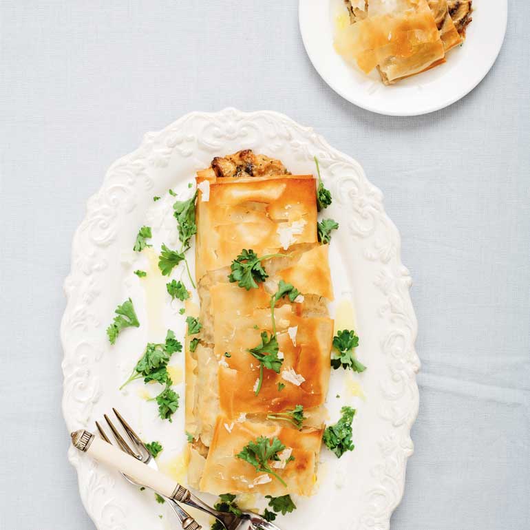 Champignon strudel