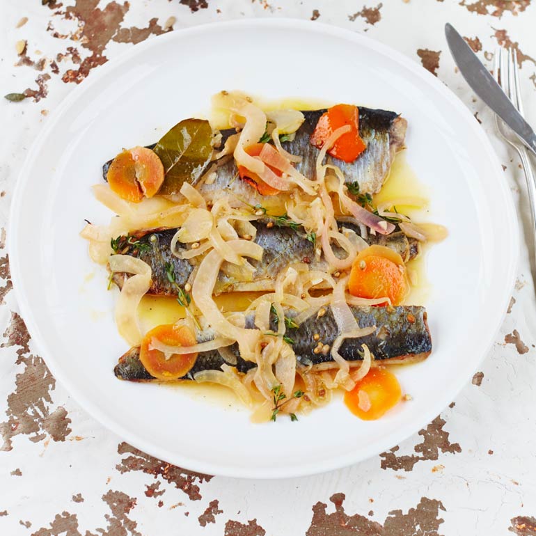 Escabeche met panharing