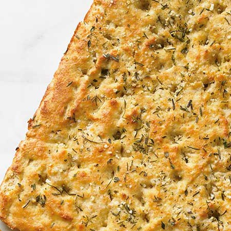 Focaccia met knoflook 