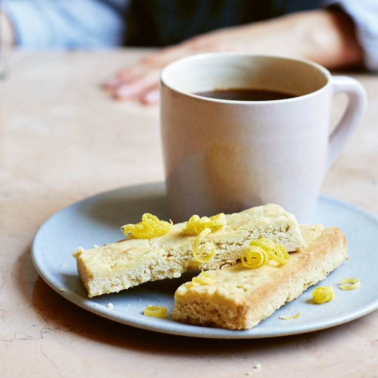 Shortbread met citroen