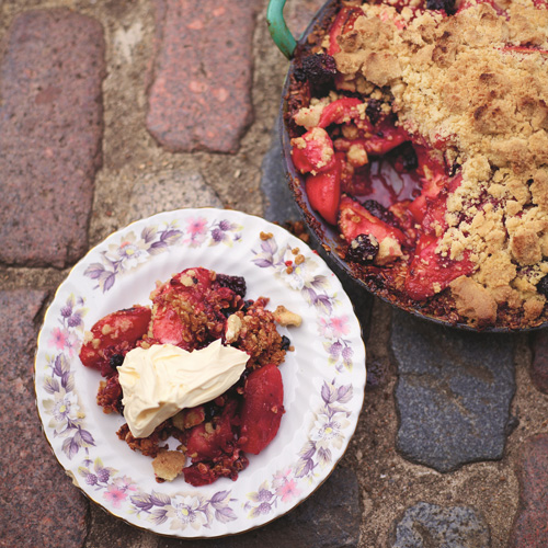 Britse muesli crumble