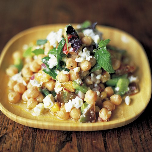 Kikkererwtensalade met munt & feta