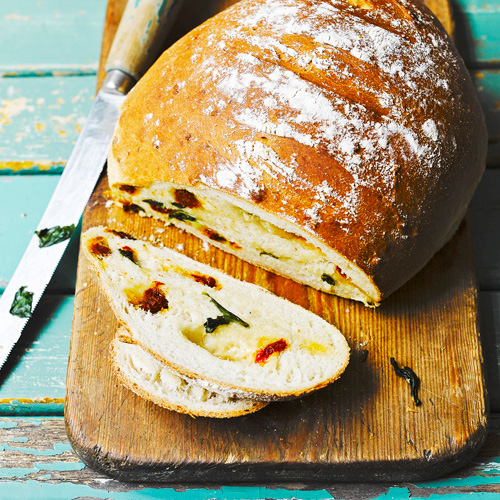 Italiaans brood met basilicum
