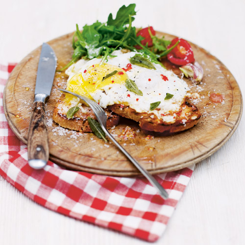 Tomatentoast met ei