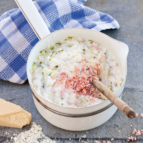 Slimme risotto met courgette & kaas