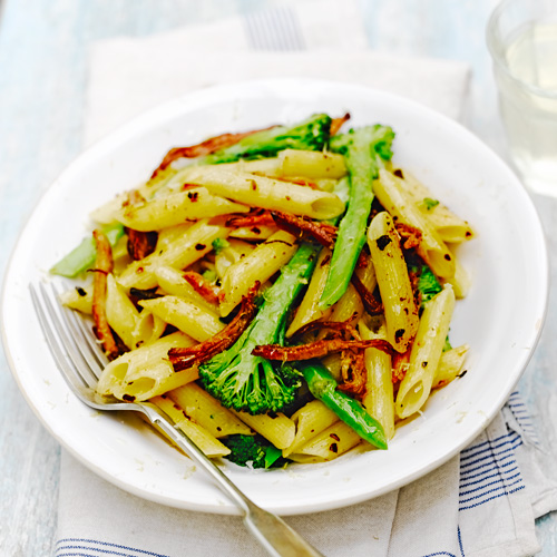 Pasta met ham &  broccoli