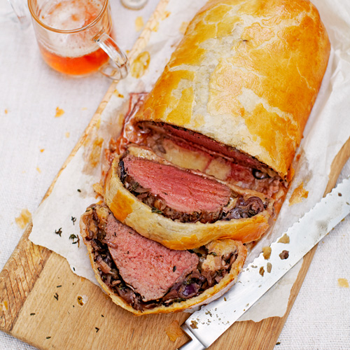 Beef Wellington met paddenstoelen