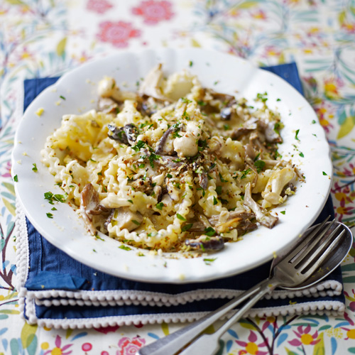 Paddenstoelen fettuchine