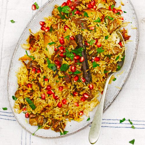 Perzische rijst met lamsvlees