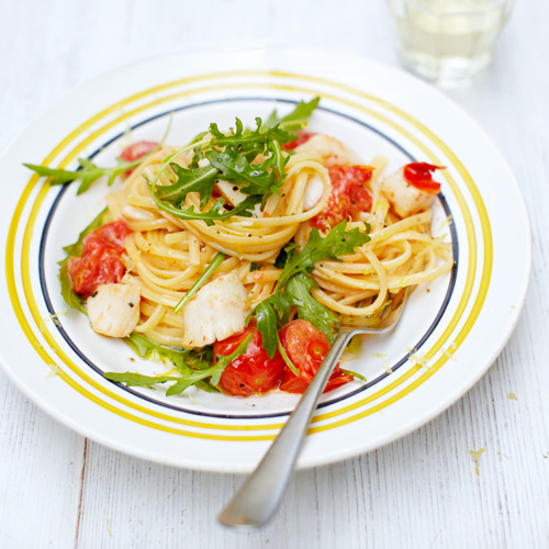 Linguine met coquilles