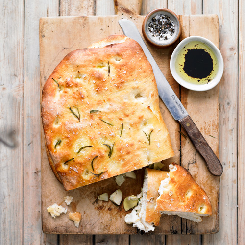 Focaccia met artisjok