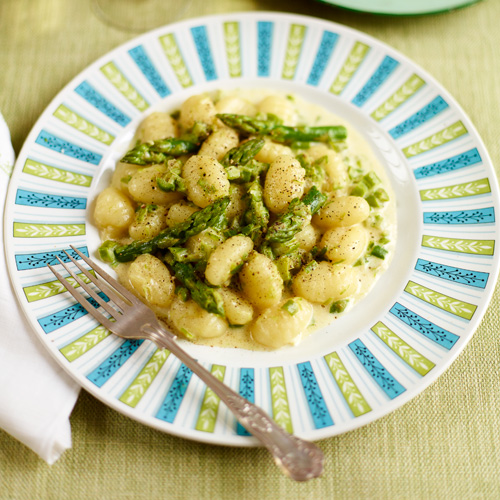 Gnocchi met aspergesaus