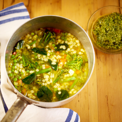 Minestronesoep met groente