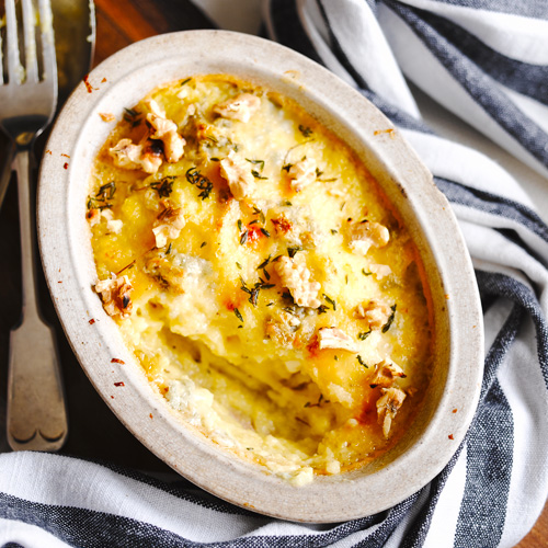 Polenta met gorgonzola