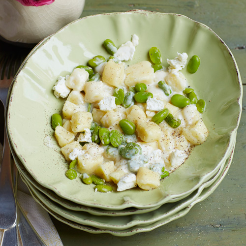 Gnocchi met tuinbonen