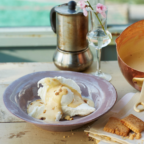 Roomijs met zabaglione