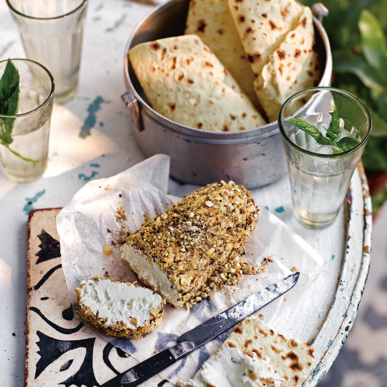 Labneh met een dukkah-laagje