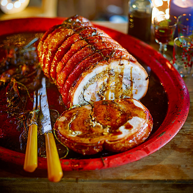 Porchetta di davida met worteltjes 