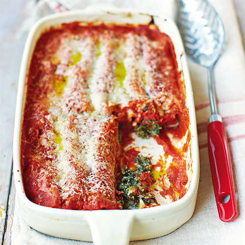 Cannelloni met kip & spinazie