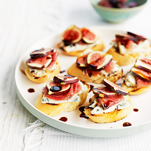 Bruschetta met prosciutto & vijgen