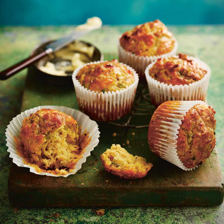 Cheddar-preimuffins