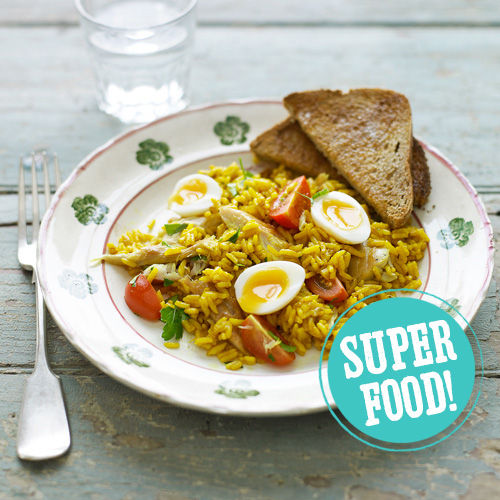 Kedgeree met makreel